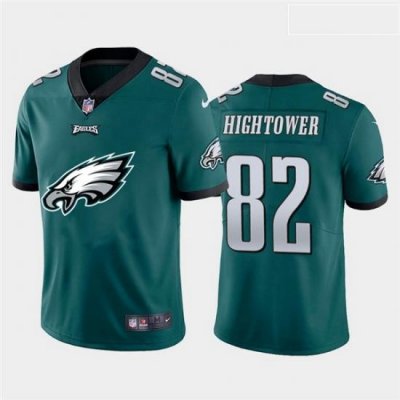 Nike Eagles 82 John Hightower Green Team Big Logo Vapor Untouchable Limited Jersey