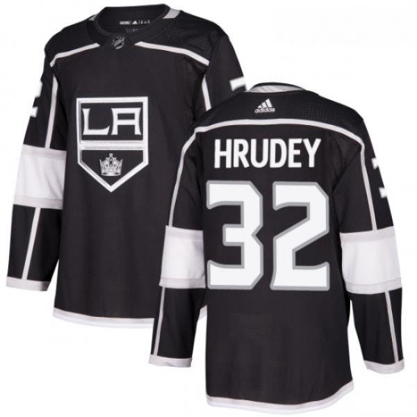 Youth Adidas Los Angeles Kings 32 Kelly Hrudey Authentic Black Home NHL Jersey