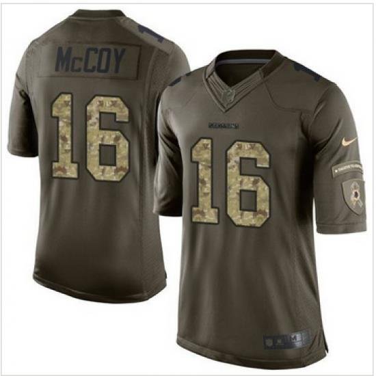 Nike Washington Redskins #16 Colt McCoy Green Men 27s Stitched NFL Limited Salute to Service Jersey