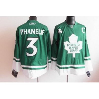 Toronto Maple Leafs #3 Phaneuf green C patch jerseys