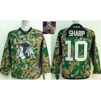 youth nhl jerseys chicago blackhawks #10 sharp camo[2015 Stanley cup champions][patch A]