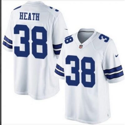 Nike Dallas Cowboys  Jeff Heath #38 white elite Jerseys