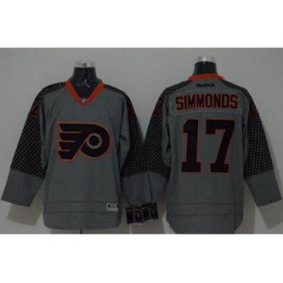 Philadelphia Flyers #17 Wayne Simmonds Charcoal Cross Check Fashion Stitched Jersey