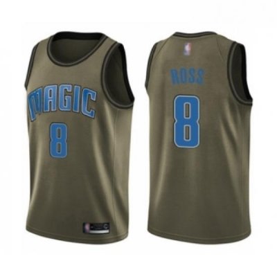 Youth Orlando Magic 8 Terrence Ross Swingman Green Salute to Service Basketball Jersey