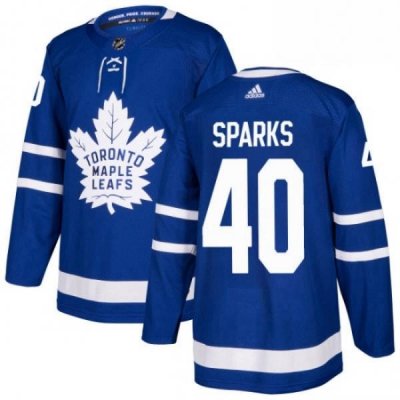 Youth Adidas Toronto Maple Leafs 40 Garret Sparks Authentic Royal Blue Home NHL Jersey