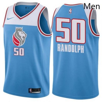 Mens Nike Sacramento Kings 50 Zach Randolph Authentic Blue NBA Jersey City Edition