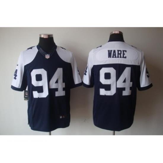 Nike Dallas CoWboys 94 DeMarcus Ware Limited Thankgivings Blue NFL Jersey