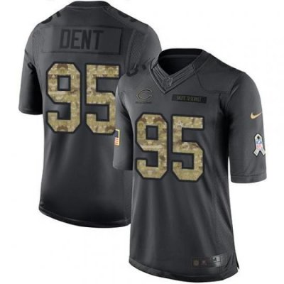 Nike Bears #95 Richard Dent Black Mens Stitched NFL Limited 2016 Salute to Service Jersey