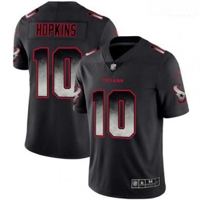 Texans 10 DeAndre Hopkins Black Men Stitched Football Vapor Untouchable Limited Smoke Fashion Jersey