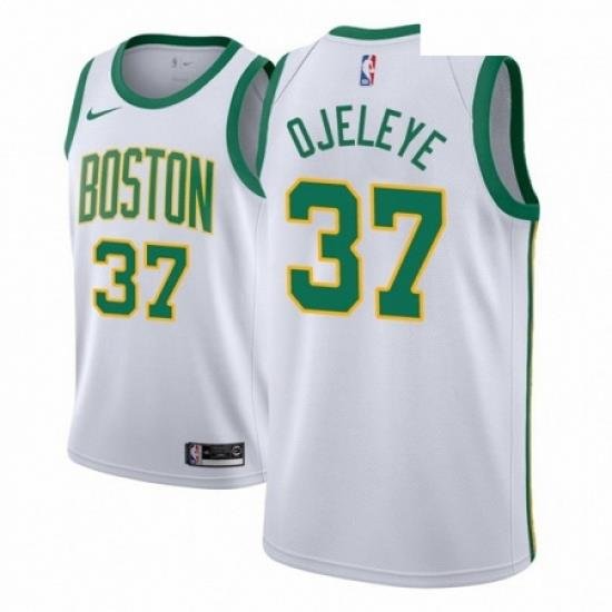 Men NBA 2018 19 Boston Celtics 37 Semi Ojeleye City Edition White Jersey