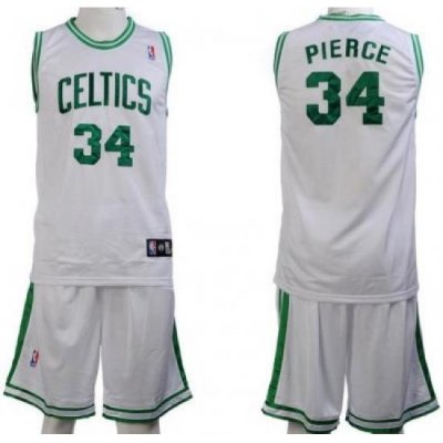 Boston Celtics 34 Paul Pierces White Jerseys&Shorts