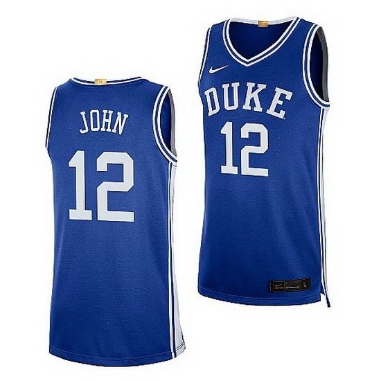 Duke Blue Devils Theo John 2021 Transfer Jersey