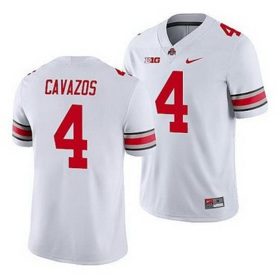 Ohio State Buckeyes Lejond Cavazos White Game Men'S Jersey