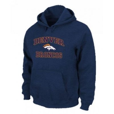 NFL Mens Nike Denver Broncos Heart Soul Pullover Hoodie Blue