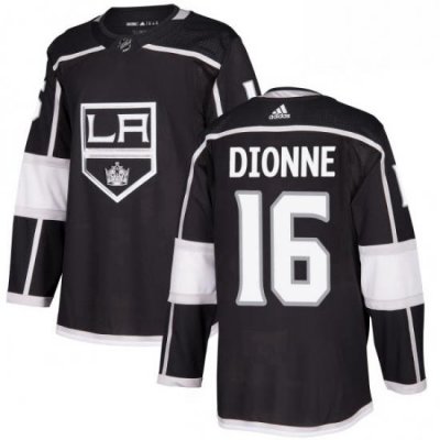 Mens Adidas Los Angeles Kings 16 Marcel Dionne Authentic Black Home NHL Jersey