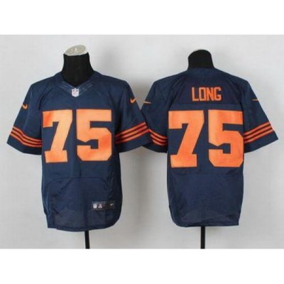 Nike Bears #75 Kyle Long Navy Blue Alternate Mens Stitched NFL Elite Jersey