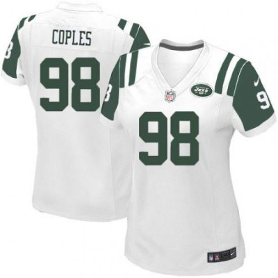 Women's Nike NeW York Jets #98 Quinton Coples Elite White NFL Jersey