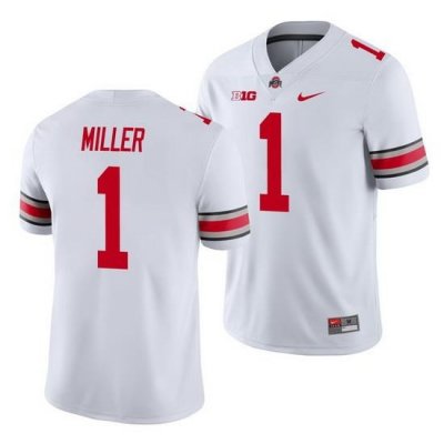 Ohio State Buckeyes Braxton Miller White College Football Men'S Jersey