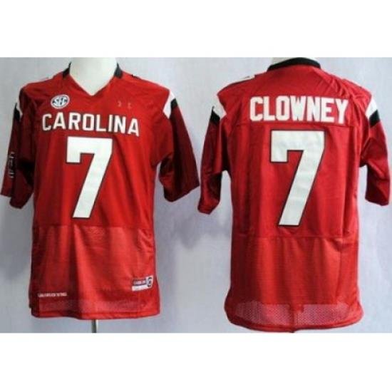 South Carolina Gamecocks 7 Jadeveon Clowney Red College Football NCAA Jersey