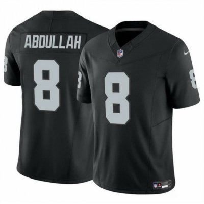 Men Las Vegas Raiders 8 Ameer Abdullah Black 2024 F U S E Vapor Stitched Football Jersey