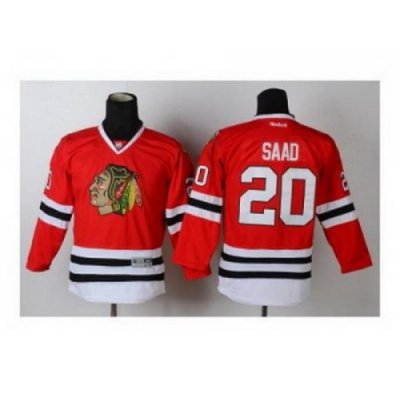 Youth nhl jerseys chicago blackhawks #20 saad red