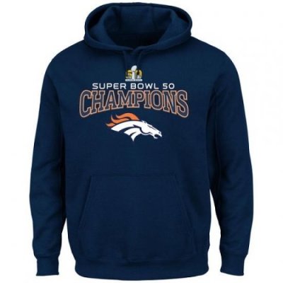 NFL Denver Broncos Majestic Super Bowl 50 Champions Choice VIII Hoodie Navy