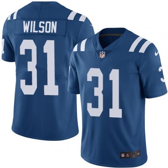 Nike Colts #31 Quincy Wilson Royal Blue Team Color Mens Stitched NFL Vapor Untouchable Limited Jersey