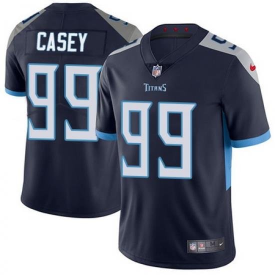 Nike Titans #99 Jurrell Casey Navy Blue Alternate Mens Stitched NFL Vapor Untouchable Limited Jersey