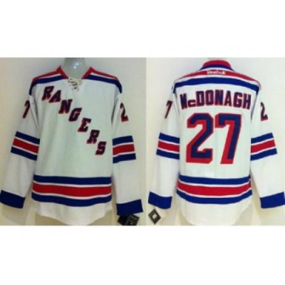 Kids New York Rangers #27 Ryan McDonagh White NHL Jerseys