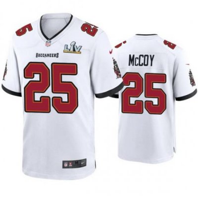 Men Lesean Mccoy Buccaneers White Super Bowl Lv Game Jersey