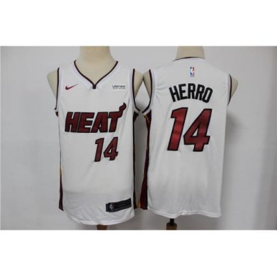 Heat 14 Tyler Herro White Nike Swingman Jersey