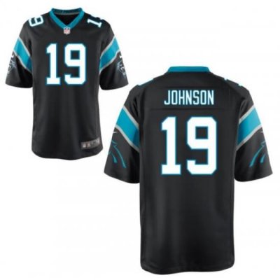 Men Nike Carolina Panthers Keshawn Johnson 19 Black Vapor Limited Jersey