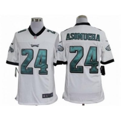 Nike Philadelphia Eagles 24 Nnamdi Asomugha White Limited NFL Jersey