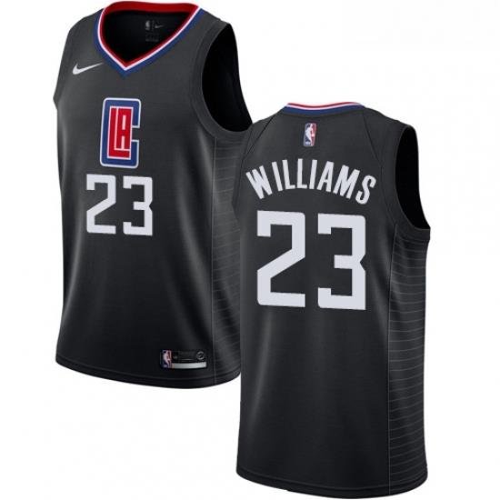 Womens Nike Los Angeles Clippers 23 Louis Williams Authentic Black Alternate NBA Jersey Statement Edition