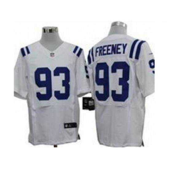 Nike Indianapolis Colts 93 DWight Freeney White Elite NFL Jersey