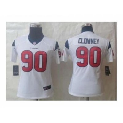 Nike Women Jerseys Houston Texans #90 Clowney white[clowney]