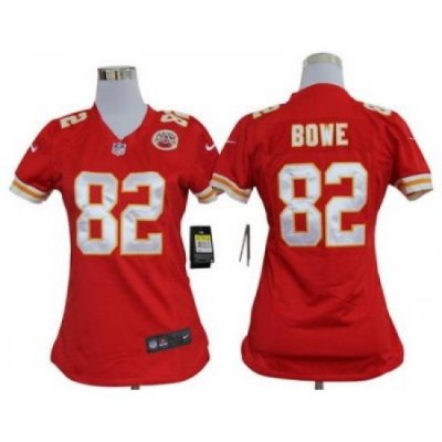 Women Nike Kansas City Chiefs 82# DWayne BoWe Red Nike NFL Jerseys