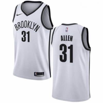 Womens Nike Brooklyn Nets 31 Jarrett Allen Authentic White NBA Jersey Association Edition