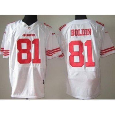 Nike San Francisco 49ers 81 Anquan Boldin White Elite NFL Jersey