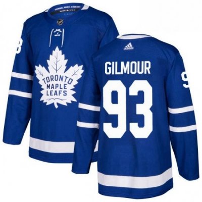 Mens Adidas Toronto Maple Leafs 93 Doug Gilmour Premier Royal Blue Home NHL Jersey