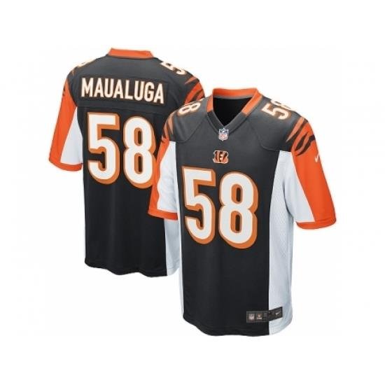 Nike Cincinnati Bengals 58 Rey Maualuga black Game NFL Jersey