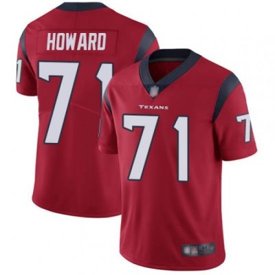 Texans 71 Tytus Howard Red Alternate Men Stitched Football Vapor Untouchable Limited Jersey