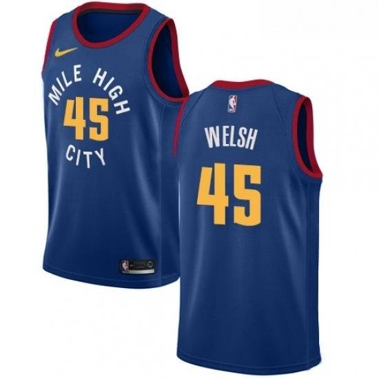 Youth Nike Denver Nuggets 45 Thomas Welsh Swingman Light Blue NBA Jersey Statement Edition