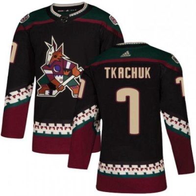 Youth Adidas Arizona Coyotes 7 Keith Tkachuk Premier Black Alternate NHL Jersey