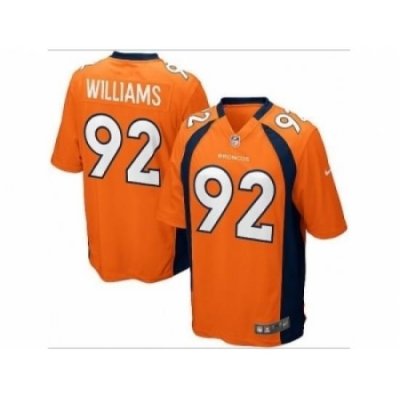 Nike Denver Broncos 92 Sylvester Williams orange game NFL Jersey