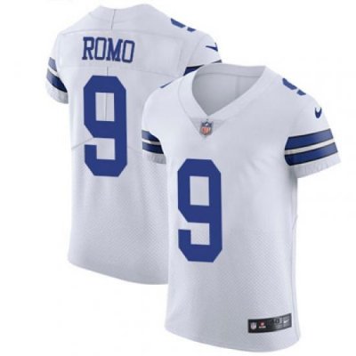 Nike Cowboys #9 Tony Romo White Mens Stitched NFL Vapor Untouchable Elite Jersey