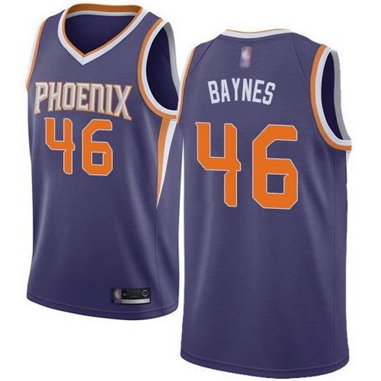 Suns  46 Aron Baynes Purple Basketball Swingman Icon Edition Jersey