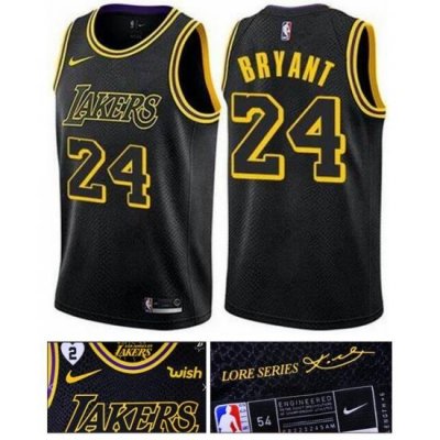 Men Lakers 24 Kobe Bryant 2 Patch Kobe Bryant and his daughter black jersey