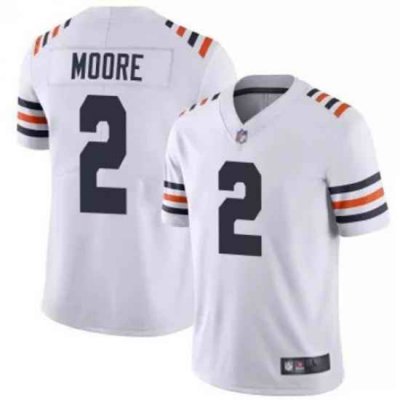 Youth Chicago Bears 2 DJ Moore White Vapor Limited Stitched NFL Jersey