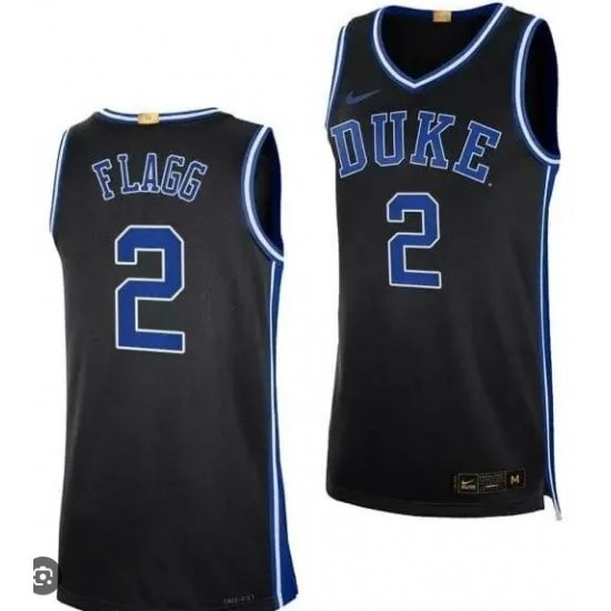 Men Duke Black Devils Cooper Flagg #2 Blue Stitched NCAA Jersey